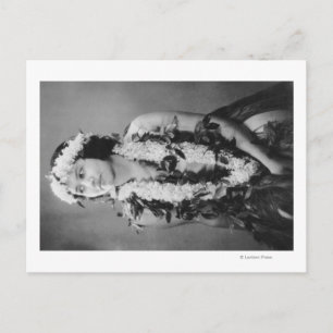 Carte Postale Une danseuse hawaïenne de Hula Photo Hawaii