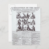 Carte Postale Une découverte des plus dangereux (Devant / Derrière)