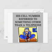 Carte Postale une drôle de blague sur le divorce (Devant / Derrière)