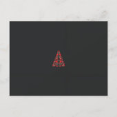 Carte Postale une écharpe rouge et beige avec une image d'une fe (Devant)