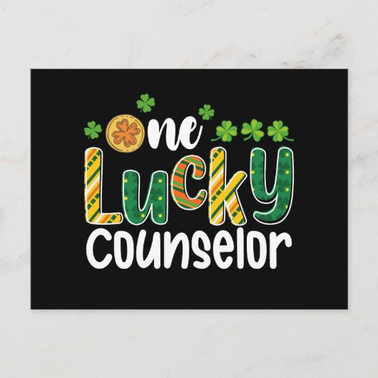 Carte Postale Une école de conseillers chanceuse Saint Patrick's (Devant)