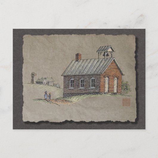 Carte Postale Une école de pièce (Devant)