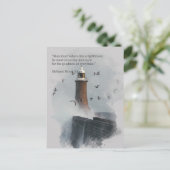 Carte Postale Une énorme vague frappe un phare (Debout devant)