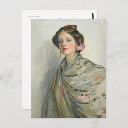 Carte Postale Une Espagnole loyale, Mrs. Chowne | Sir John Laver (Devant / Derrière)