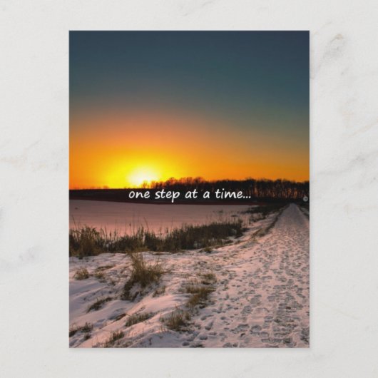 Carte Postale Une étape à la fois (Devant)