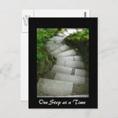 Carte Postale Une étape à la fois (Devant / Derrière)