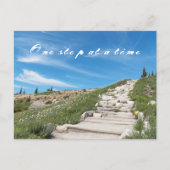 Carte Postale Une étape à la fois Citation inspirante (Devant)