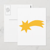 Carte Postale Une étoile filante qui tombe (Devant / Derrière)