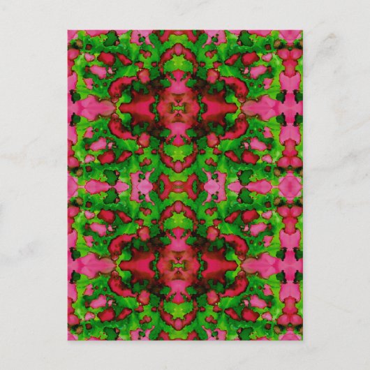 Carte Postale Une étude en rose et vert (Devant)