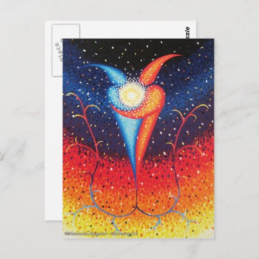 Carte Postale Une explosion (Devant / Derrière)