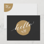 Carte Postale Une façon charmant et intemporelle de dire "Bonjou (Devant / Derrière)