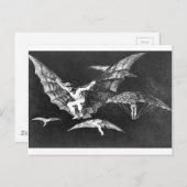 Carte Postale Une façon de voler par Francisco Goya (Devant / Derrière)