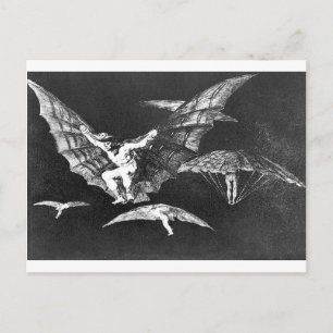 Carte Postale Une façon de voler par Francisco Goya