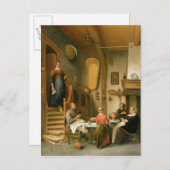 Carte Postale Une famille qui dit grâce (Devant / Derrière)