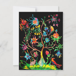 Carte Postale Une faune et une flore arborées