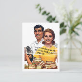 Carte Postale "Une femme aussi chanceuse" (Debout devant)