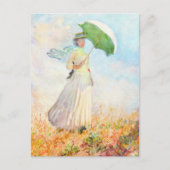 Carte Postale Une femme avec un parasol Claude Monet (Devant)