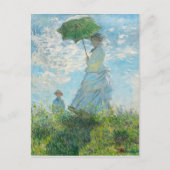 Carte Postale Une femme avec un parasol Claude Monet (Devant)