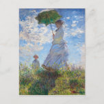 Carte Postale Une femme avec un parasol | Monet |<br><div class="desc">Une femme avec un parasol est un tableau de 1875 de l'impressionniste Claude Monet français.</div>