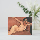 Carte Postale Une Femme D'Amedeo Modigliani Sur Un Canapé (Debout devant)