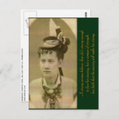 Carte Postale Une femme de force (Devant / Derrière)