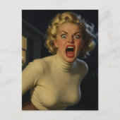 Carte Postale Une femme en colère (Devant)