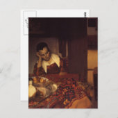 Carte Postale Une Femme endormie (Devant / Derrière)