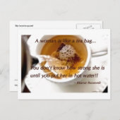 Carte Postale Une femme est comme... (Devant / Derrière)