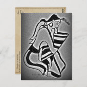 Carte Postale Une femme minoenne dans la pensée (Devant / Derrière)