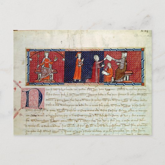 Carte Postale Une femme prêtant serment avant (Devant)