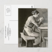 Carte Postale Une femme priant, Vincent van Gogh (Devant / Derrière)