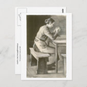Carte Postale Une femme priant, Vincent van Gogh (Devant / Derrière)