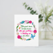 Carte Postale Une femme sage a dit un jour que j'étais parti (Debout devant)