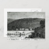 Carte Postale Une ferme à Canaan, Connecticut (Devant / Derrière)