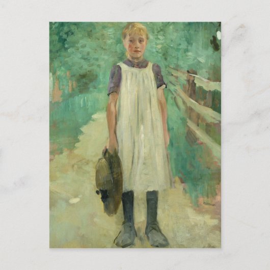 Carte Postale Une fermière, 1895 (Devant)