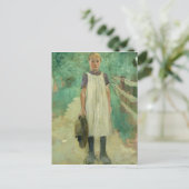 Carte Postale Une fermière, 1895 (Debout devant)