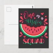 Carte Postale Une fête d'anniversaire d'une équipe de melon (Devant / Derrière)