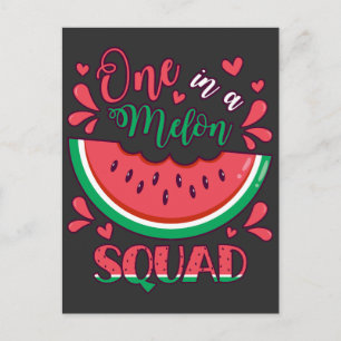 Carte Postale Une fête d'anniversaire d'une équipe de melon