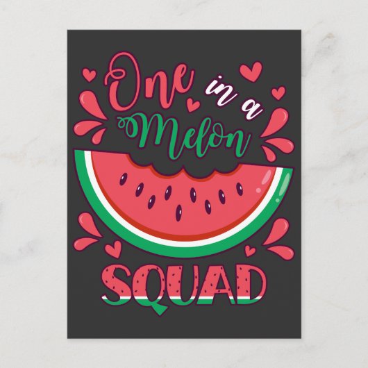 Carte Postale Une fête d'anniversaire d'une équipe de melon (Devant)