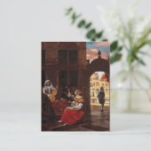 Carte Postale Une fête musicale, 1677 (Debout devant)