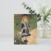 Carte Postale Une fille à la canne d'arrosage par Pierre Renoir (Debout devant)