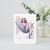 Carte Postale Une fille avec un Arrière - plan urbain (Debout devant)