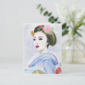 CARTE POSTALE UNE FILLE DE MAIKO (Debout devant)