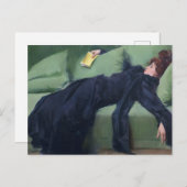 Carte Postale Une fille décadente - Ramon Casas (Devant / Derrière)