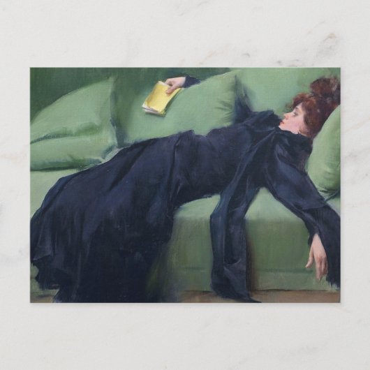 Carte Postale Une fille décadente - Ramon Casas (Devant)