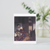 Carte Postale Une fille endormie par Johannes Vermeer (Debout devant)