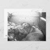 Carte Postale Une fille et son chien... (Devant / Derrière)