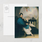 Carte Postale Une fille Geisha (Devant / Derrière)