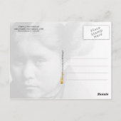 Carte Postale Une fille indienne de Tewa avec coiffure fantaisie (Dos)