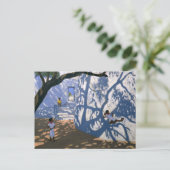 Carte Postale Une fille sur une aile Inde 2000 (Debout devant)